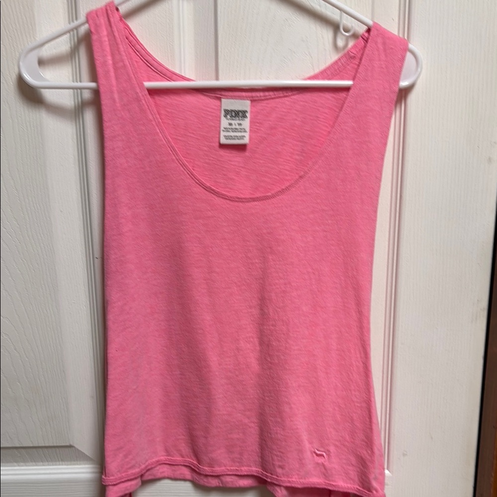 PINK Victoria's Secret Bright Pink Tank Top